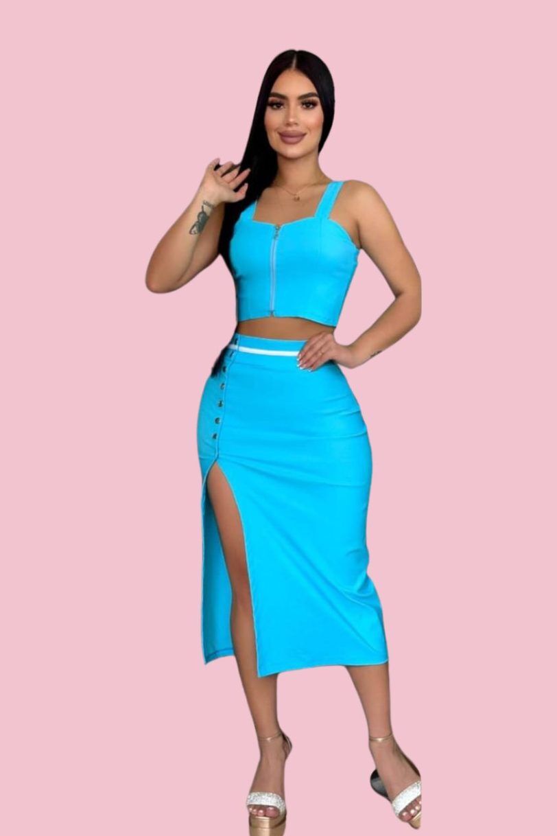 Conjunto Falda Y Blusa 2132