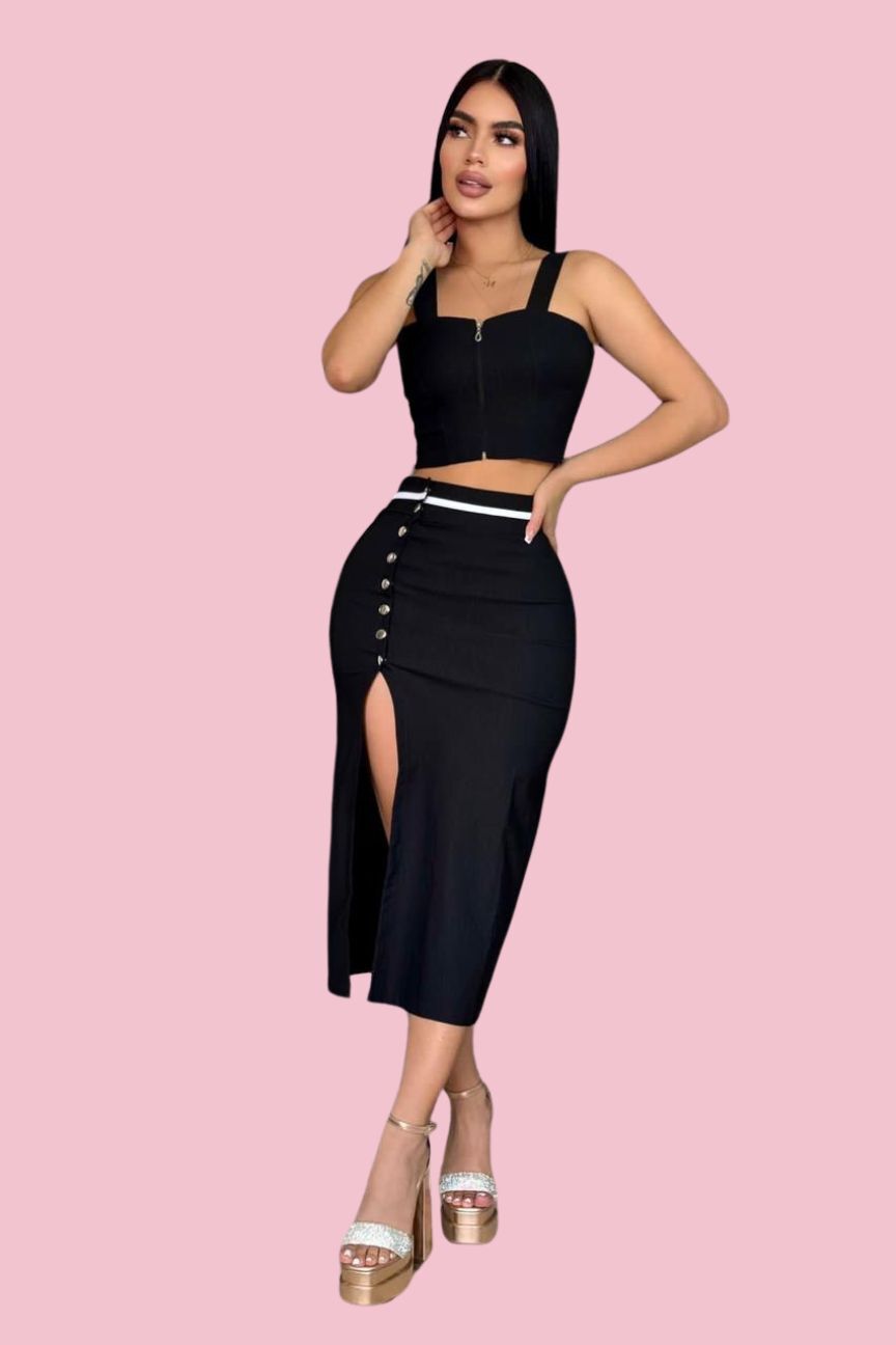 Conjunto Falda Y Blusa 2132