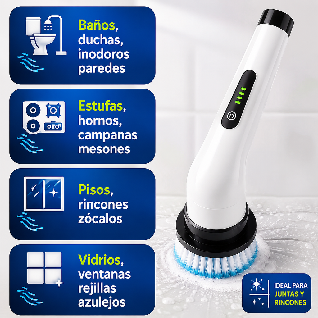 🔥 PowerClean 360° | Elimina la suciedad difícil sin esfuerzo