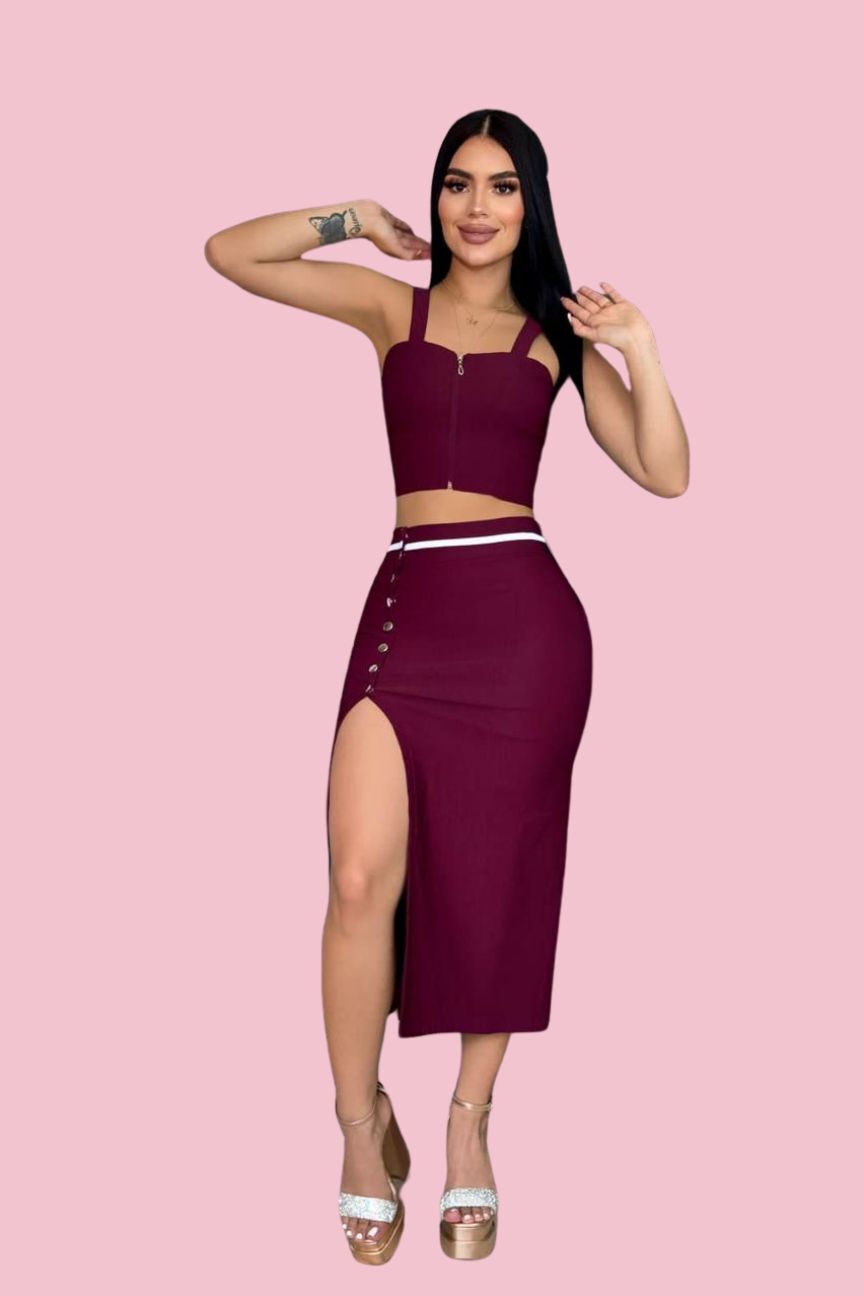 Conjunto Falda Y Blusa 2132
