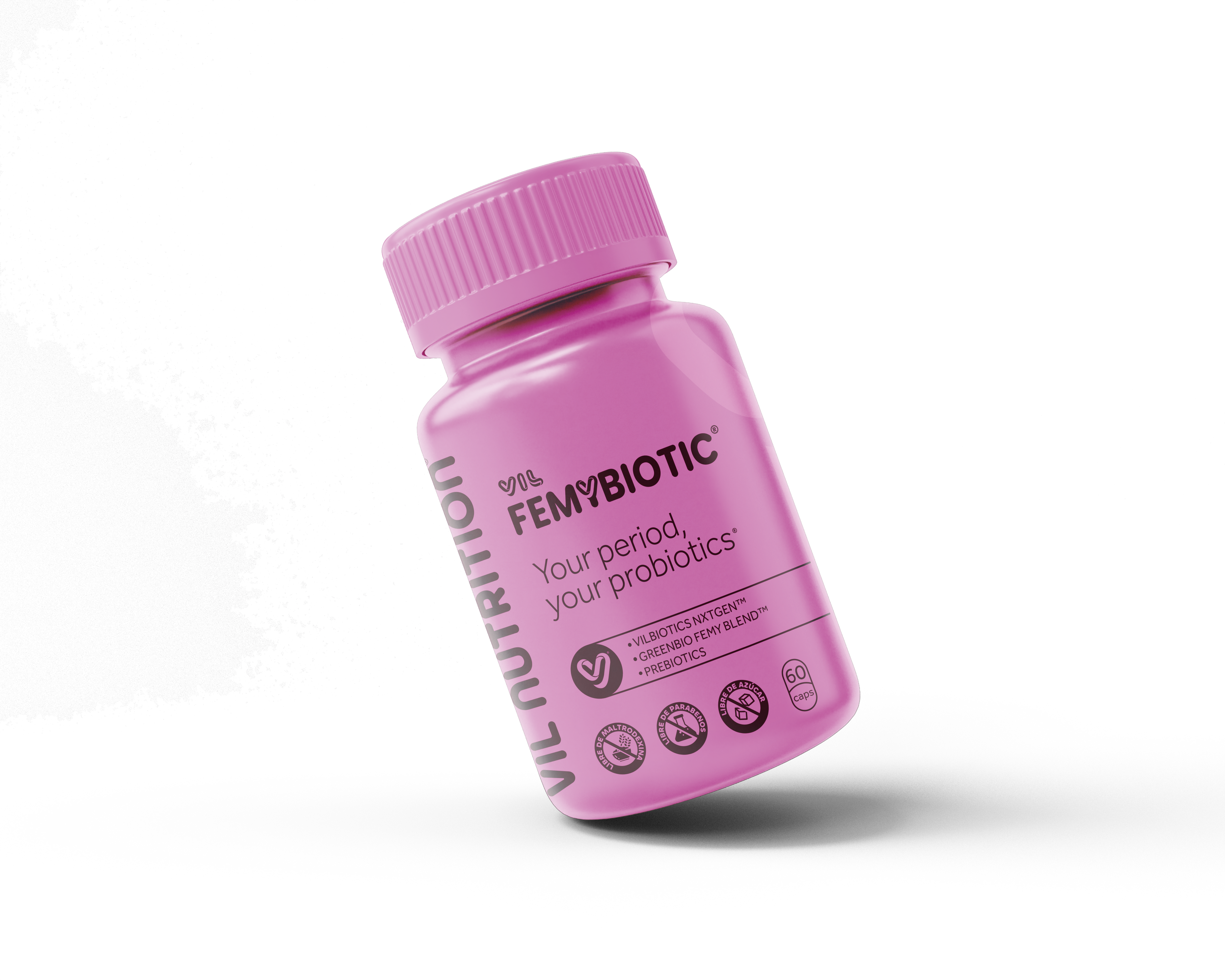VIL FEMYBIOTIC™ – El único probiótico que elimina los cólicos menstruales desde tu microbiota intestinal